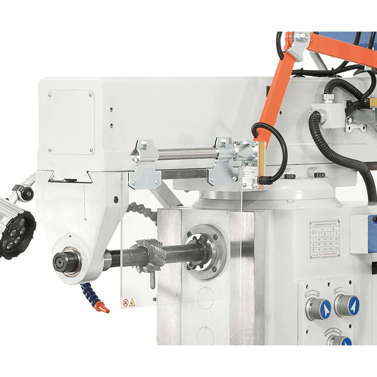 Bernardo UWF 95 N Universalfräsmaschine – ISO 40, pneumatische Spannvorrichtung DIN 2080, 1.600×360 mm Tisch, 2,2+2,2 kW Motoren, 3-Achs-Digitalanzeige, Gewicht 2.200 kg