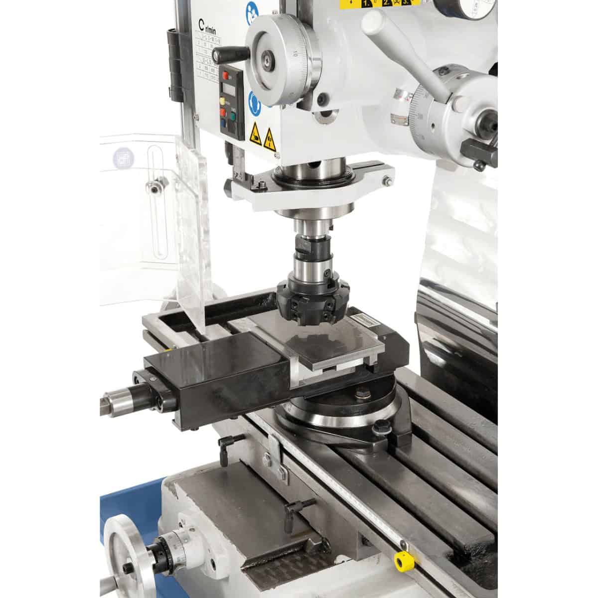 Bernardo FM 45 HSV 12-Gang-Bohr-/Fräsmaschine, 75–3200 U/min, mit 3-Achs-Digitalanzeige, ES-12 V