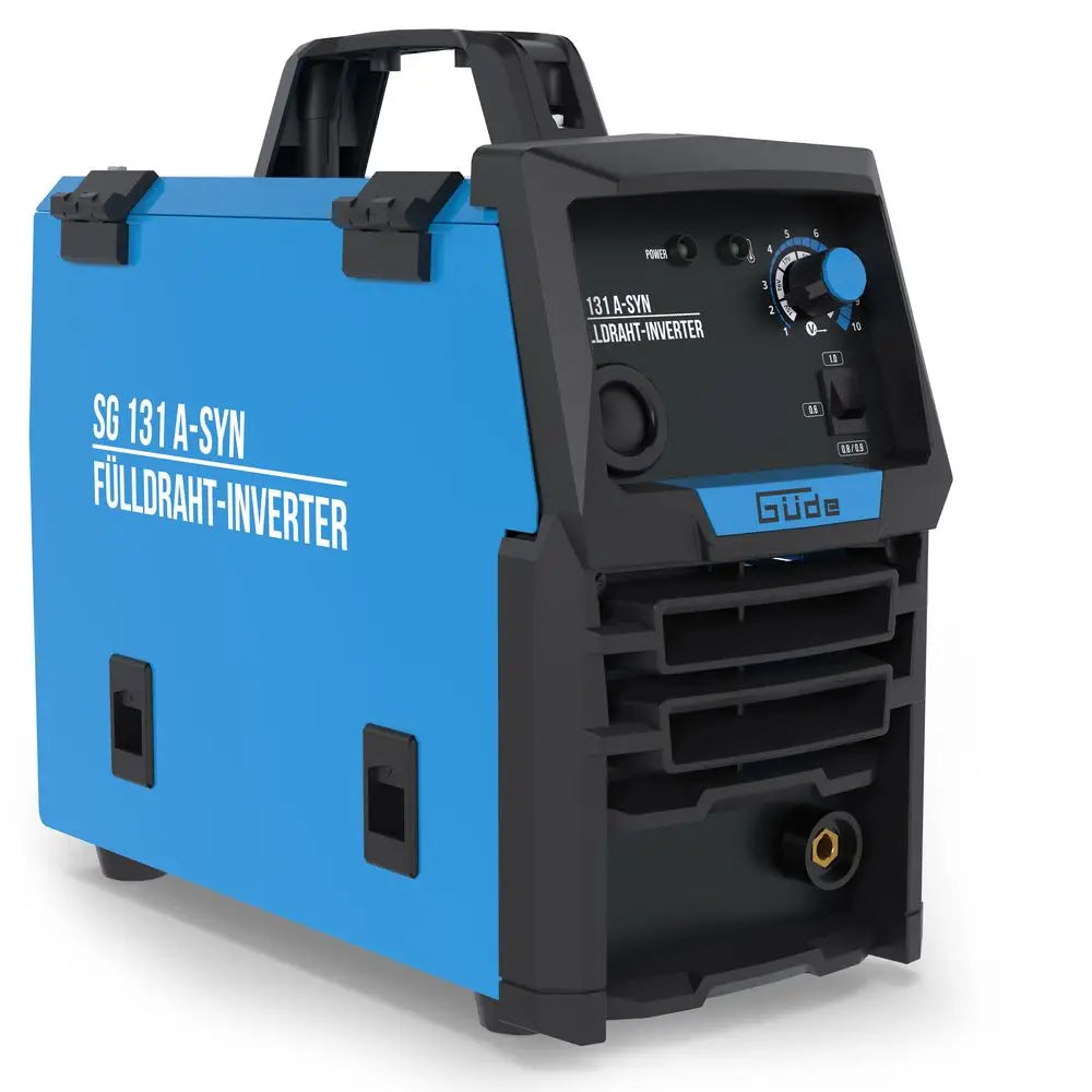 Saldatrice a filo animato Güde SG 131 A-SYN – inverter 20-120 A, senza gas, sinergica