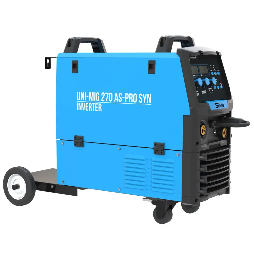 Mehrprozess-Schweißgerät Güde Uni-Mig 270 AS-Pro SYN – Inverter Drehstrom 400V, MIG/MAG, MMA, Fülldraht und WIG