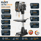 Flott SB P40 STG PV Elektronische Säulenbohrmaschine