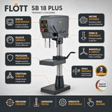 Flott SB 18 Plus Inverter-Bohrmaschine 30-3000 U/min