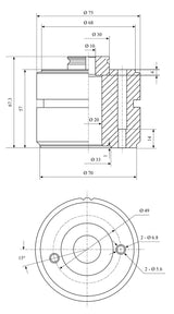 Bernardo Werkzeugmaschinenzubehör Schnellwechsel-Werkzeughalter-Set Multifix-System Abmessungen E
