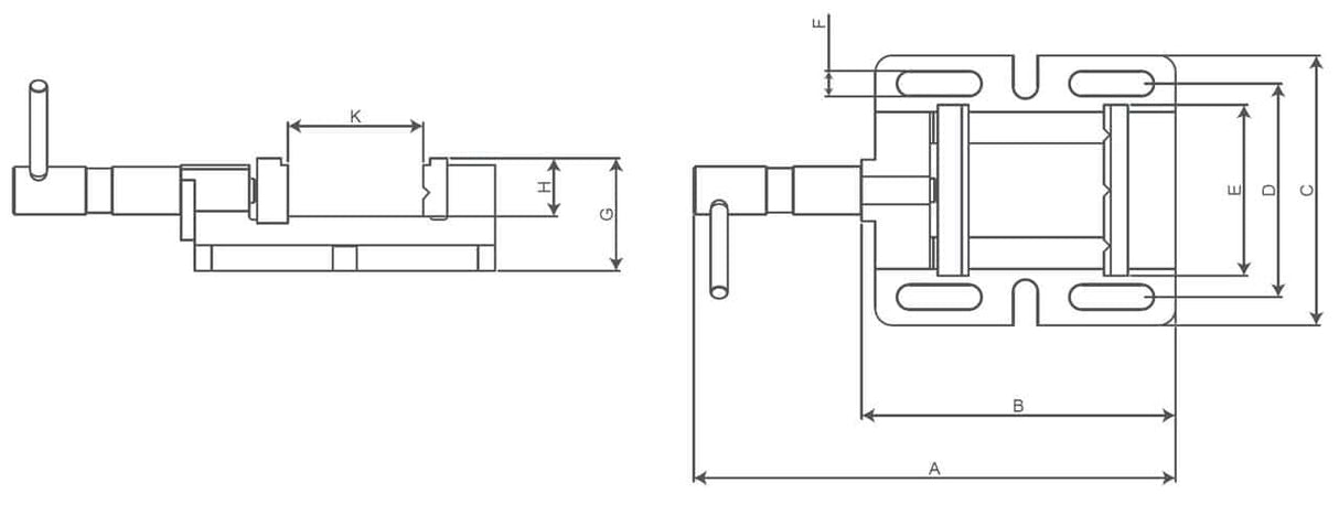 Morsa per macchine foratrici BMO 85