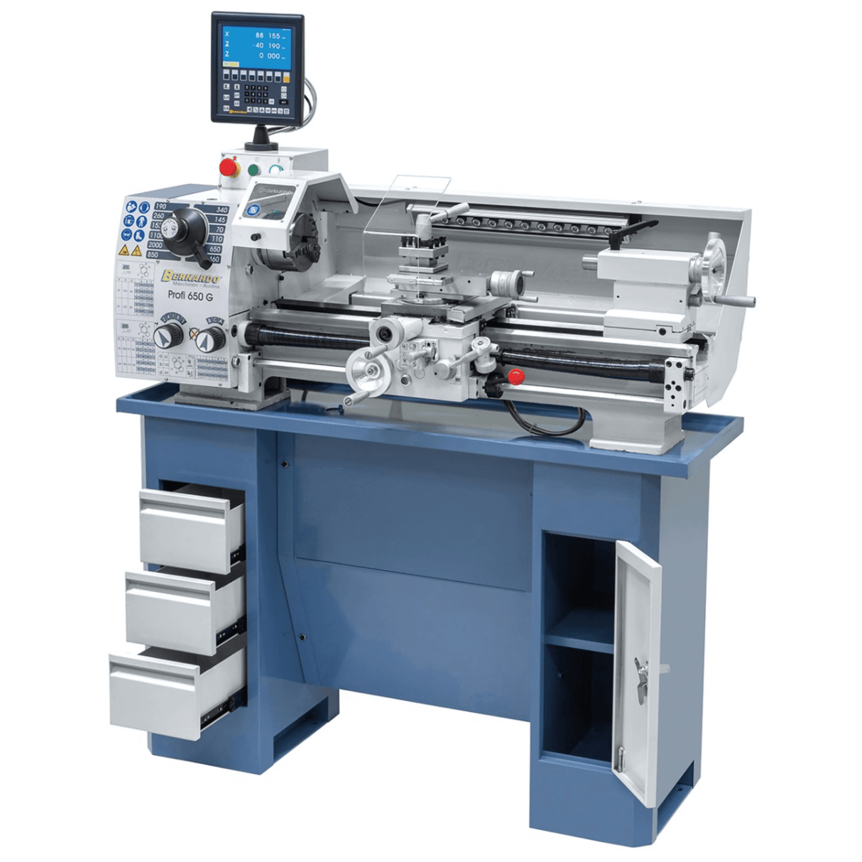 Bernardo Profi 650 G / 230 V Drehmaschine mit 2-Achsen-Digitalanzeige