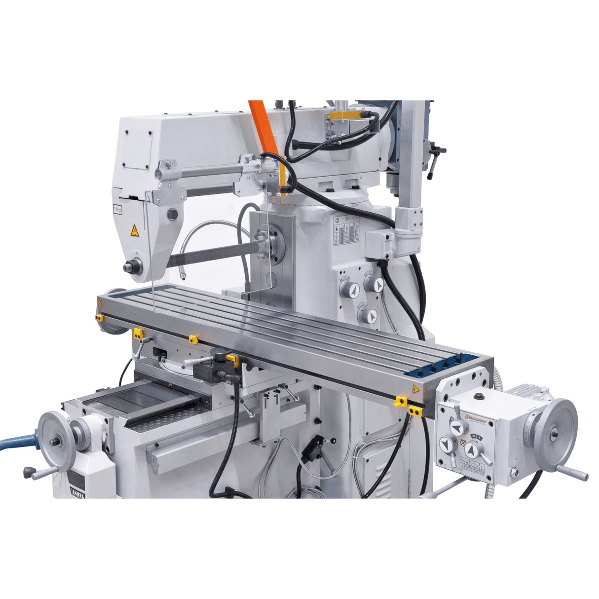Bernardo UWF 90 V Universalfräsmaschine mit pneumatischer Spannvorrichtung DIN 2080 – ISO 40, Doppelspindel, 1270 × 280 mm Tisch, 3-Achsen-Digitalanzeige
