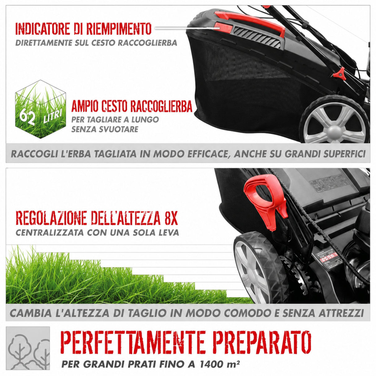 Güde ECO WHEELER 464.4 R Li ES Rasenmäher