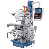 Bernardo UWF 90 V Universalfräsmaschine mit pneumatischer Spannvorrichtung DIN 2080 – ISO 40, Doppelspindel, 1270 × 280 mm Tisch, 3-Achsen-Digitalanzeige