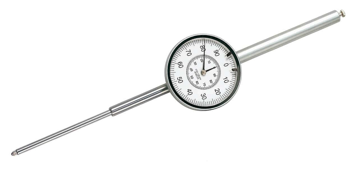 Orologio comparatore con ampia gamma di misurazione 100 x 0,01 mm