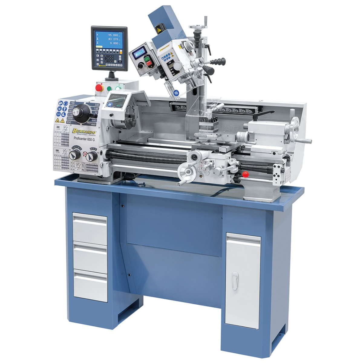 Bernardo Proficenter 650 G Metalldreh- und Fräsmaschine mit 2-Achs-Digitalanzeige