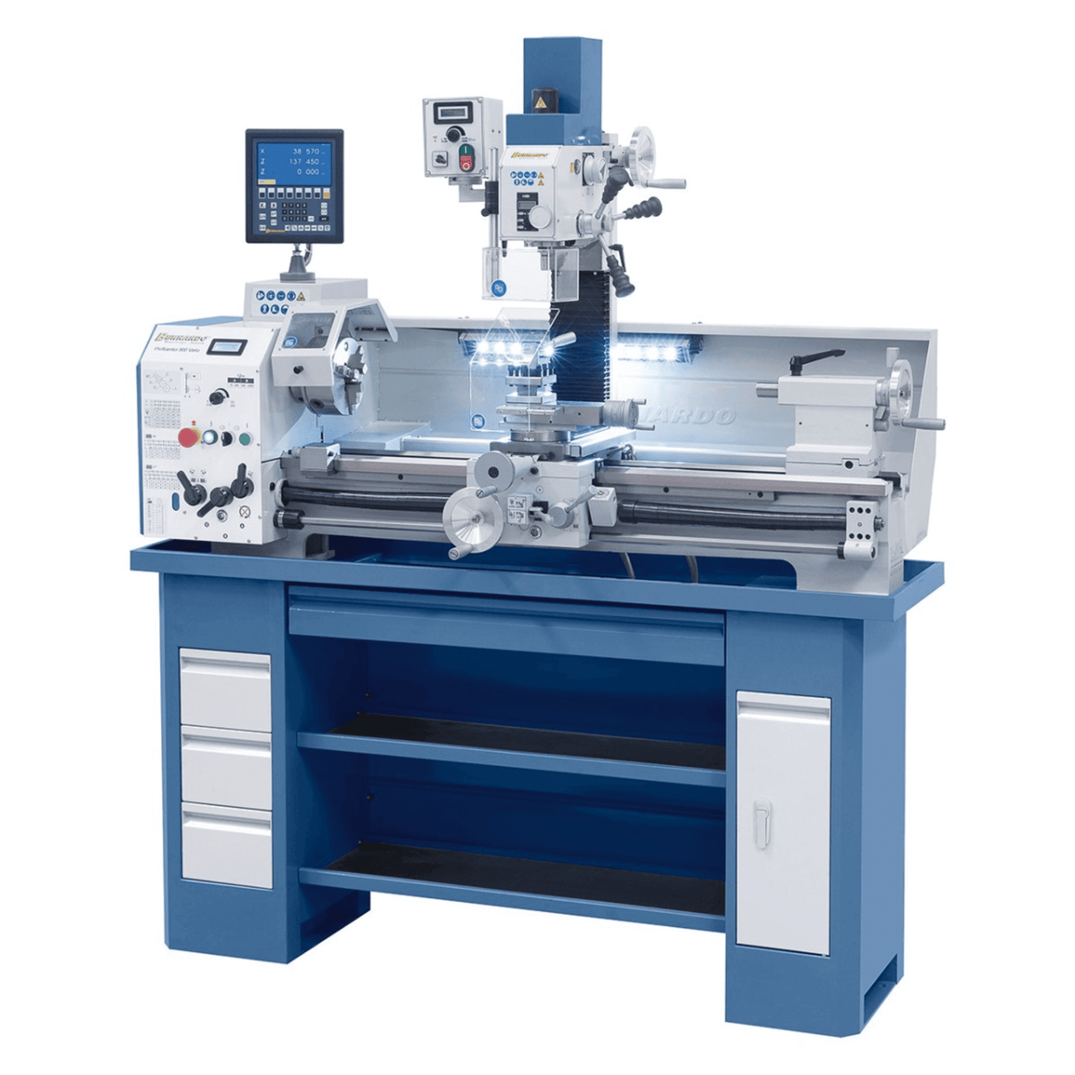 Bernardo Proficenter 900 Vario Metalldrehmaschine / 230 V mit Digitalanzeige
