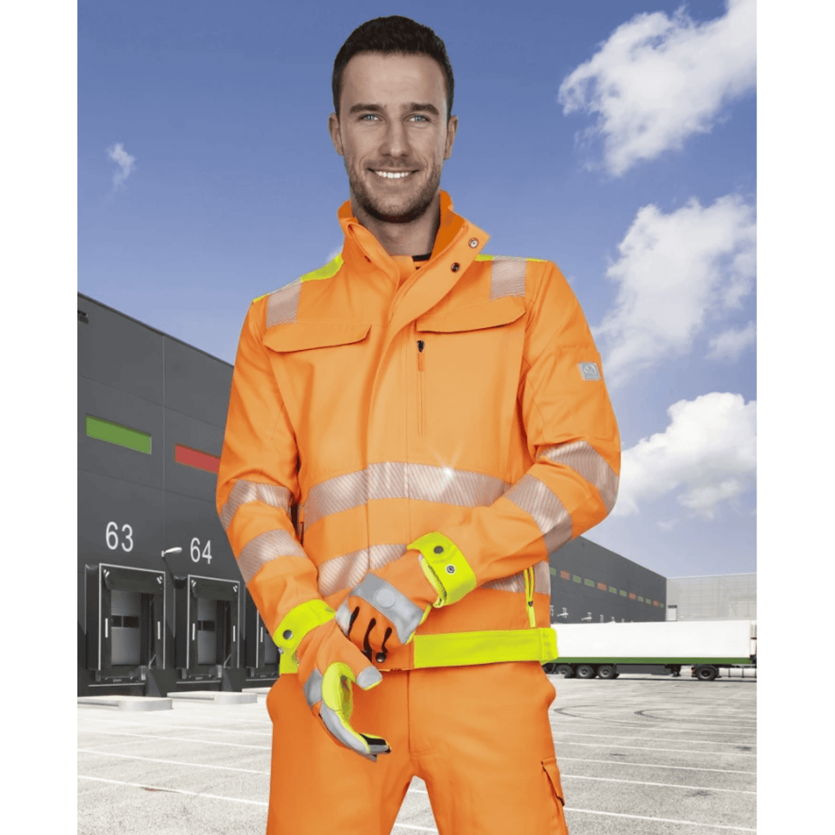 Dispositivo di protezione individuale Ardon Giacca da lavoro riflettente ® SIGNAL arancione tg L