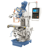 Bernardo UWF 80 E Universal-Fräsmaschine – ISO 40 vertikal und horizontal, 3-Achsen-Digitalanzeige ES-12 H, 1000×240 mm Tisch neigbar ±45°