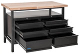 Guede P 1200 SS Black Line Werkbank mit 6 Schubladen