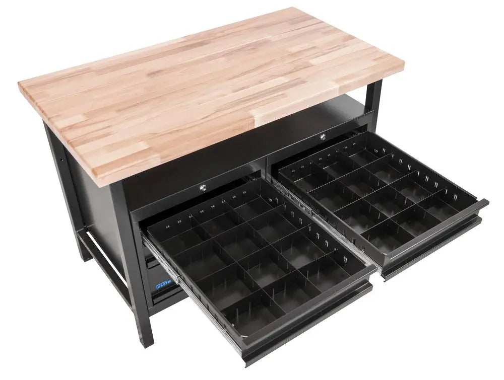 Guede P 1200 SS Black Line Werkbank mit 6 Schubladen
