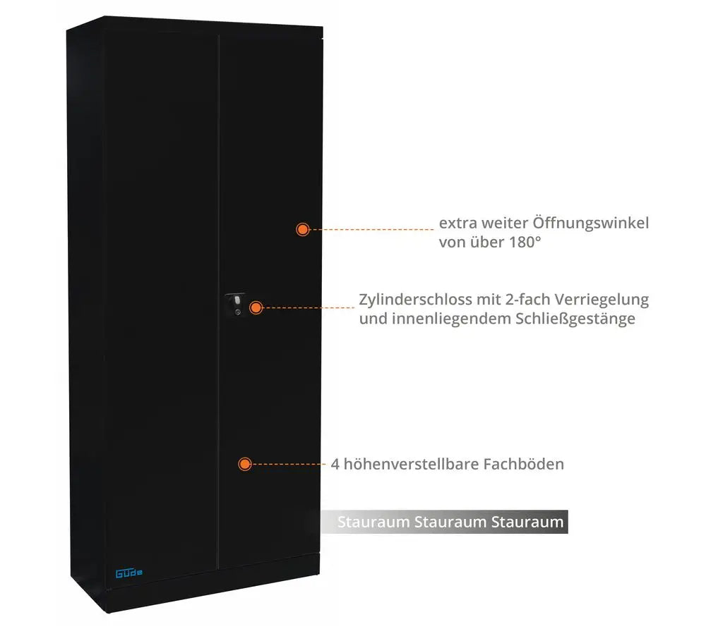 Guede Werkbank-Werkzeugschrank TYP B Schwarze Linie