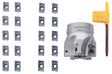 Set di frese per superfici piane e angolari, diametro 40 mm / attacco B 16