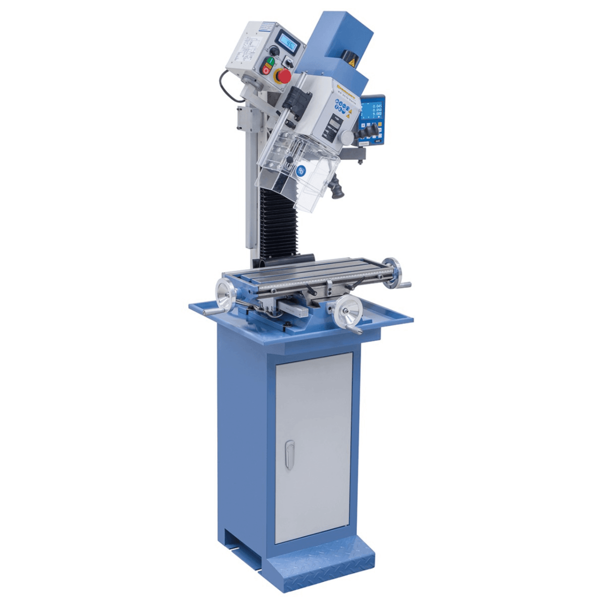 Bernardo KF 25 D Vario Bohr- und Fräsmaschine mit 3-Achs-Digitalanzeige DT 40 und variabler Drehzahlregelung
