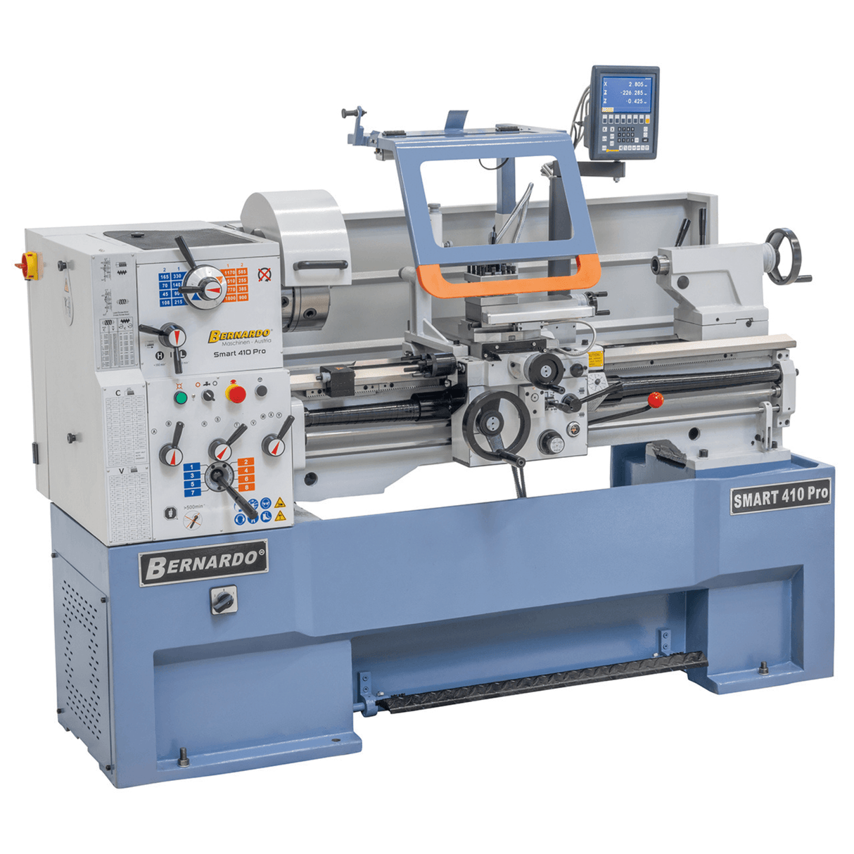 Bernardo Smart 410 x 1000 Pro Parallel-Metalldrehmaschine mit 3-Achsen-Digitalanzeige