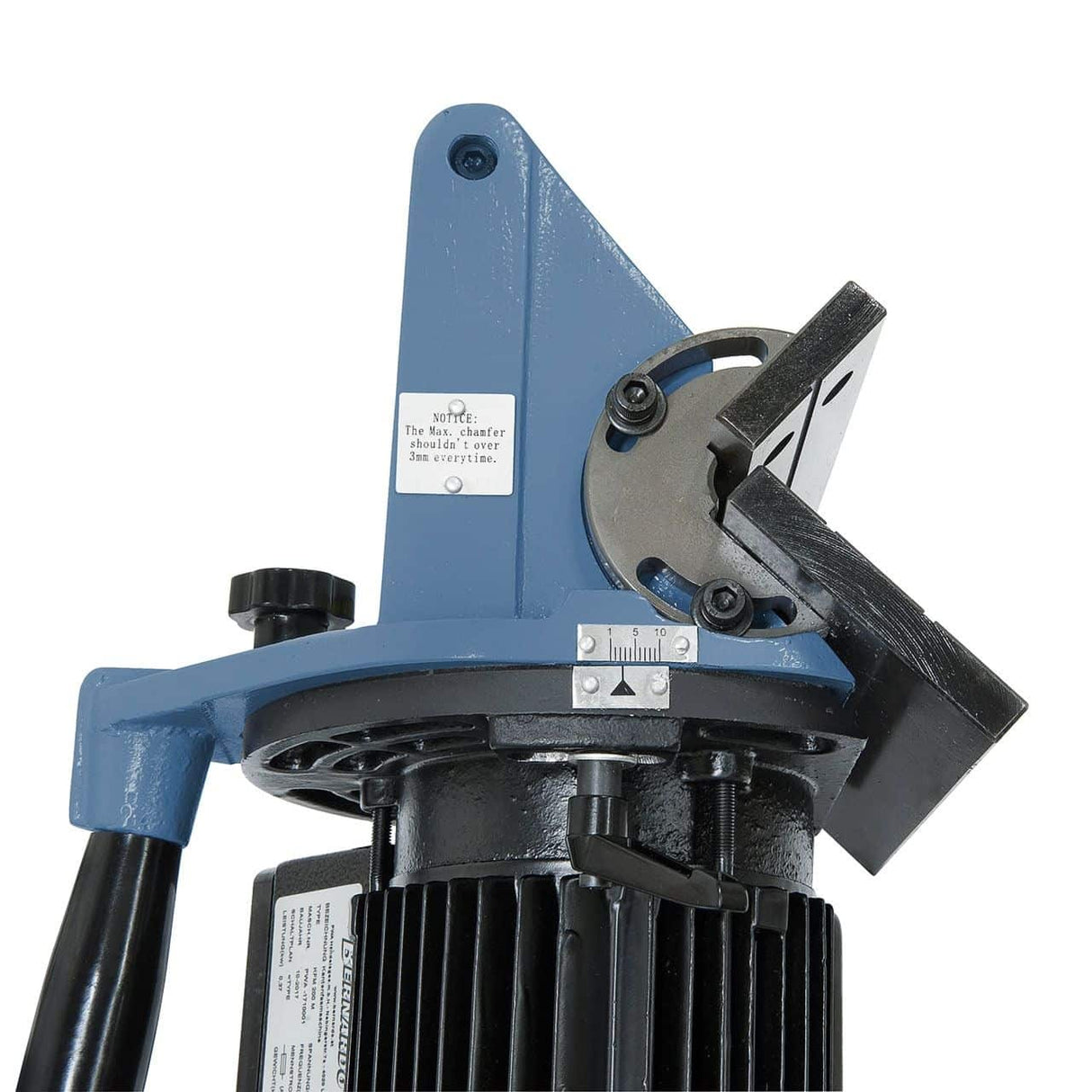 Tragbare Anfasmaschine Bernardo KFM 200 M – 230 V, Fasen bis 10 mm, Winkel 15°-45°
