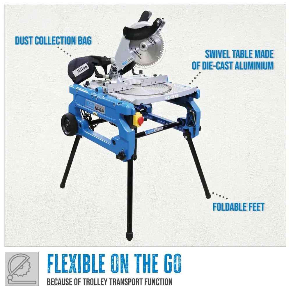 Guede Güde GFO 1801 Gehrungssäge - 1800 W Radial-Gehrungssäge