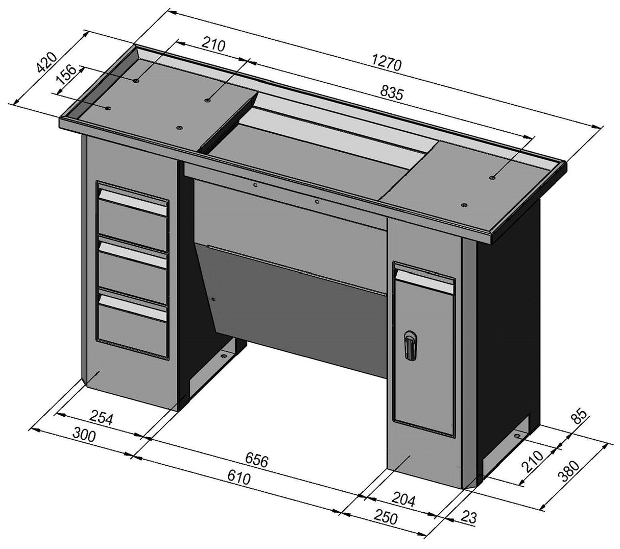 Bernardo Stand D8 Deluxe-Stativ für Profi(center) 700 – Stabil und funktional