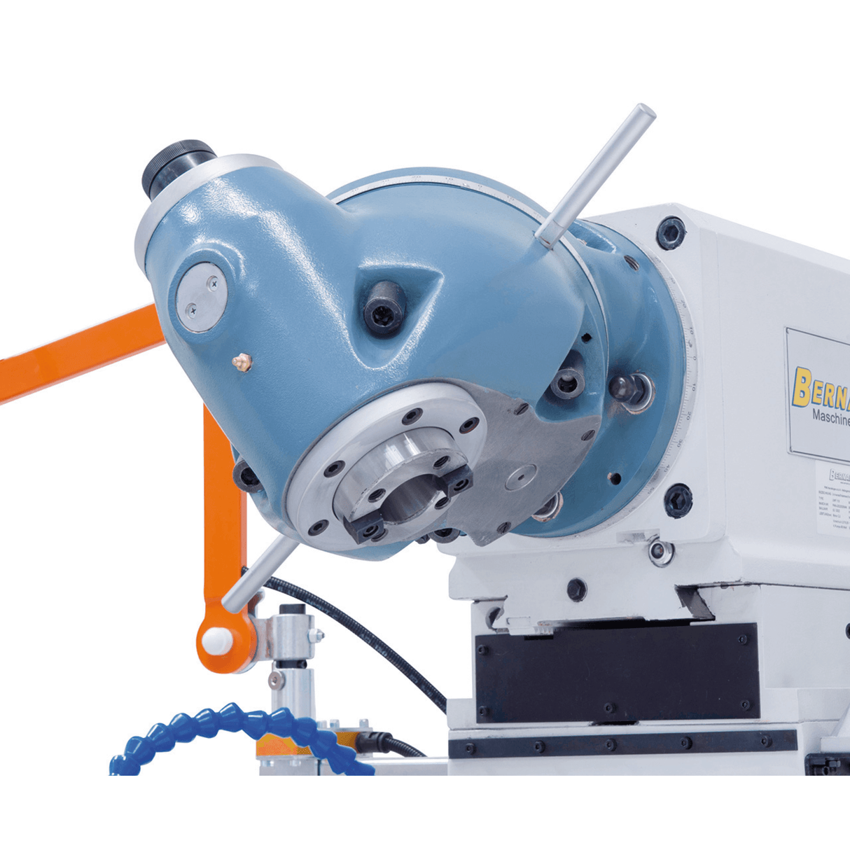 Bernardo UWF 110 Universalfräsmaschine – 360°-Universalkopf, ISO 40, 1120 × 260 mm Tisch, 2,2 kW Motor, 3-Achsen-Digitalanzeige ES-12 H