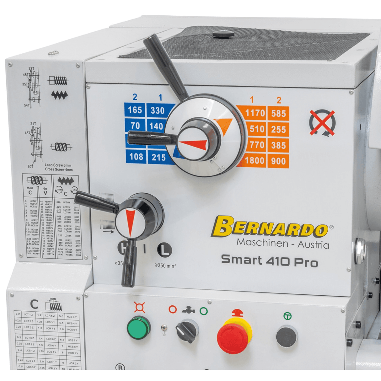 Bernardo Smart 410 x 1000 Pro Parallel-Metalldrehmaschine mit 3-Achsen-Digitalanzeige