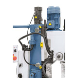 Trapano-fresatrice Bernardo FM 50 HSV cambio 12 velocità 75-3.200 rpm con motore sollevamento testa e DRO 3 assi