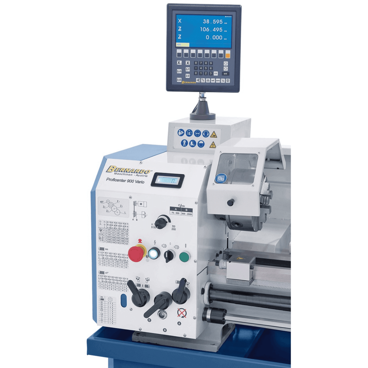 Bernardo Proficenter 900 Vario Metalldrehmaschine / 230 V mit Digitalanzeige