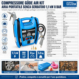 Güde Airpower 180/08 Tragbarer Luftkompressor