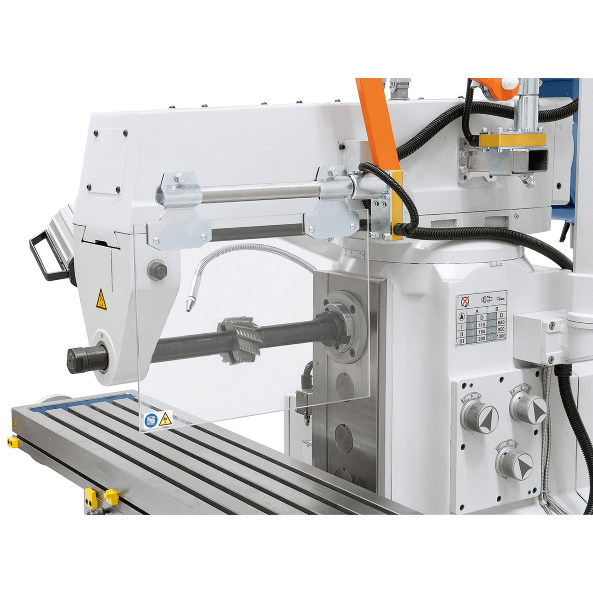 Bernardo UWF 90-1270 Universalfräsmaschine – ISO 40, Doppelspindel, 1270 × 280 mm Tisch, 0,85/1,5 kW Vertikalmotor, 3-Achsen-Digitalanzeige