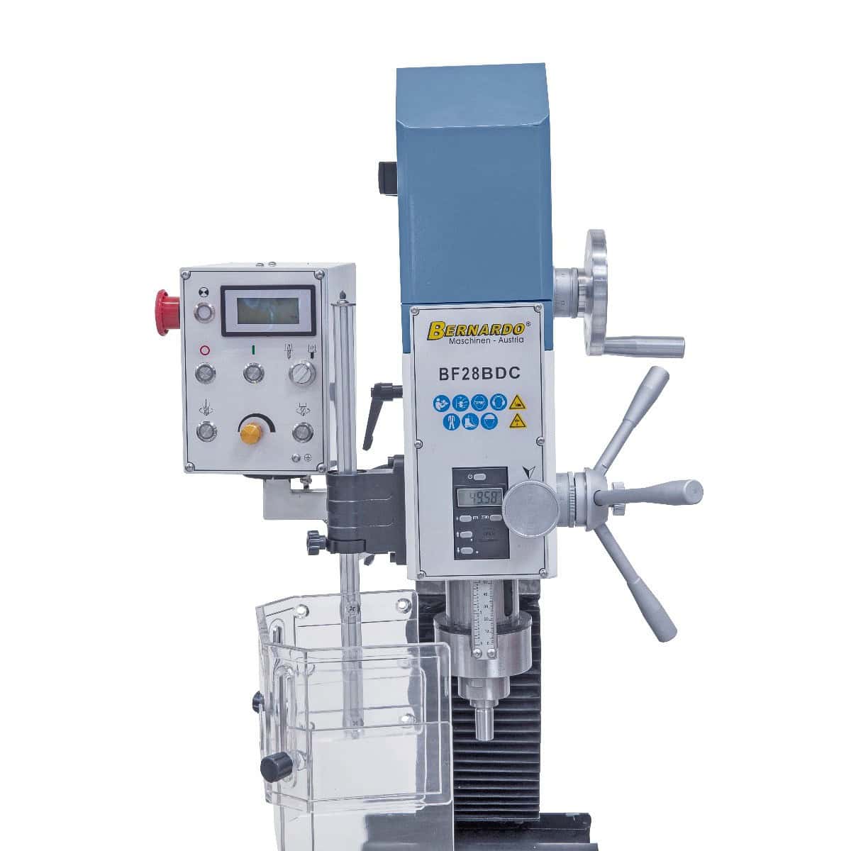 Bernardo BF 28 BDC 230 V Bohr-Fräsmaschine mit digitaler Drehzahl- und Hubanzeige
