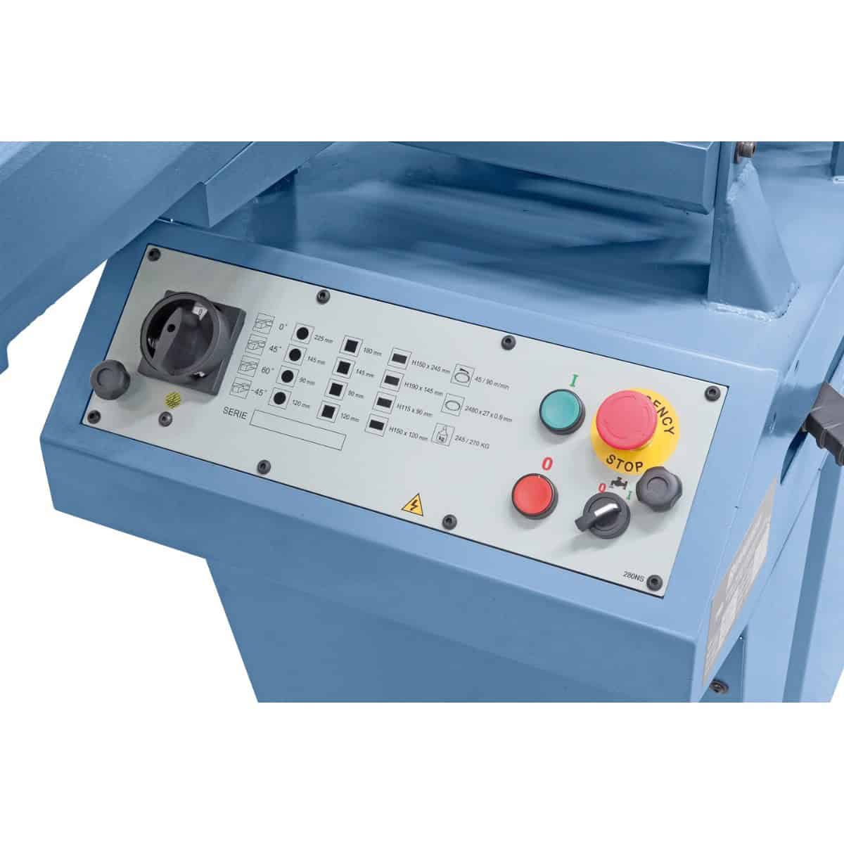Sega a nastro orizzontale Bernardo MBS 280 DG PRO – doppio taglio obliquo 400V