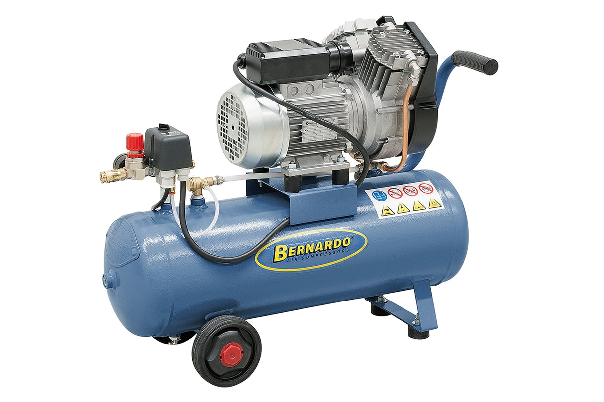 Bernardo AC/PRO/250/24/F/W ölfreier Kompressor – 24 l, leise, 230 V