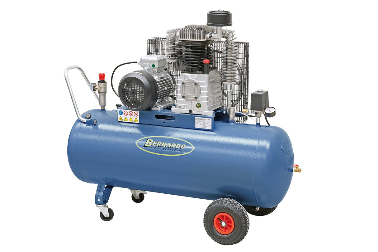 Bernardo AC38/200/850/F/D Kompressor – Leistungsstarker 200-Liter-Kompressor, 10 bar
