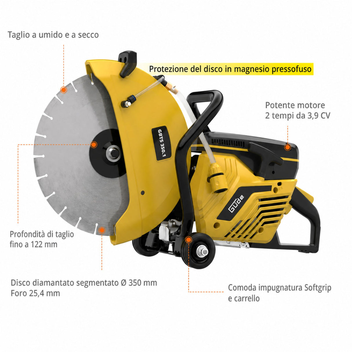 Güde GBTS 350.1 Betonschneidmaschine