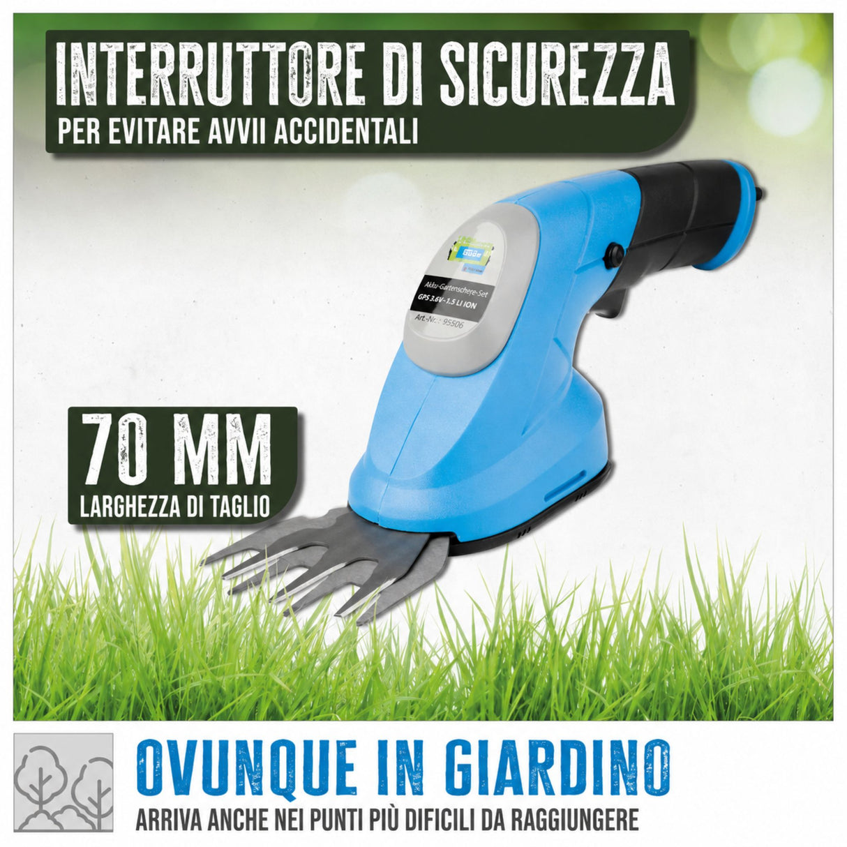 Güde GPS 3,6V-1,5 Akku-Gartenpflegeset