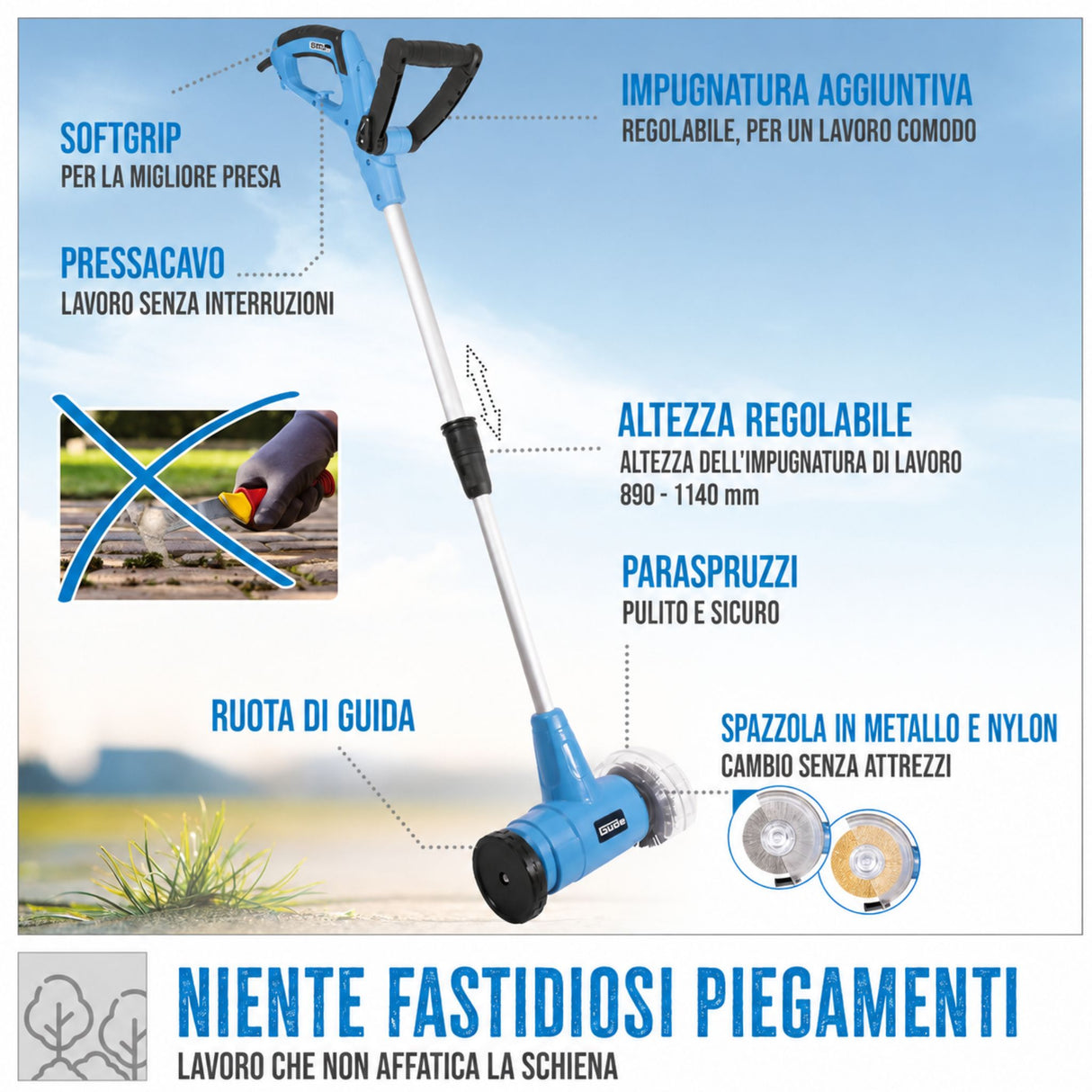 Pulitore per Fughe Elettrico Güde GFR 401