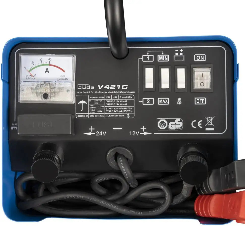 Batterieladegerät und Starthilfe Güde V 421 C