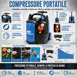 Compressore Güde Airpower 200/10/5 TY Mobile - 10 bar