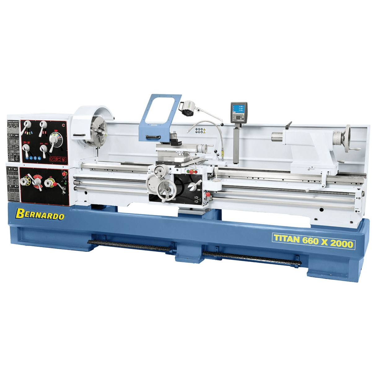 Bernardo Titan 660 x 2000 Metalldrehmaschine mit 3-Achsen-Digitalanzeige