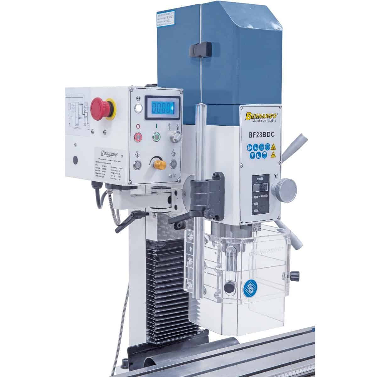 Bernardo BF 28 BDC 230 V Bohr-Fräsmaschine mit digitaler Drehzahl- und Hubanzeige