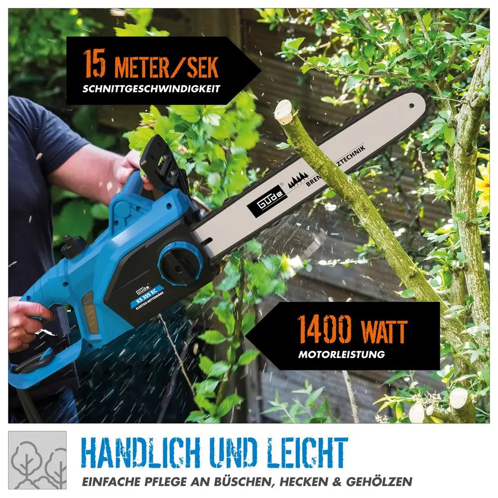 Utensile da giardinaggio Guede Motosega elettrica Güde KS 355 EC