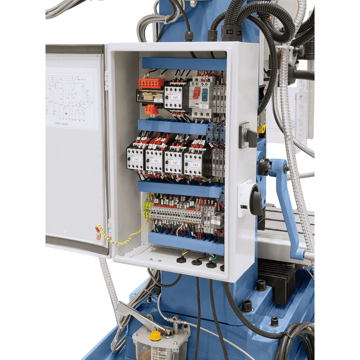 Bernardo FM 55 HSV Bohr-Fräsmaschine mit 3-Achs-Digitalanzeige und automatischem Vorschub
