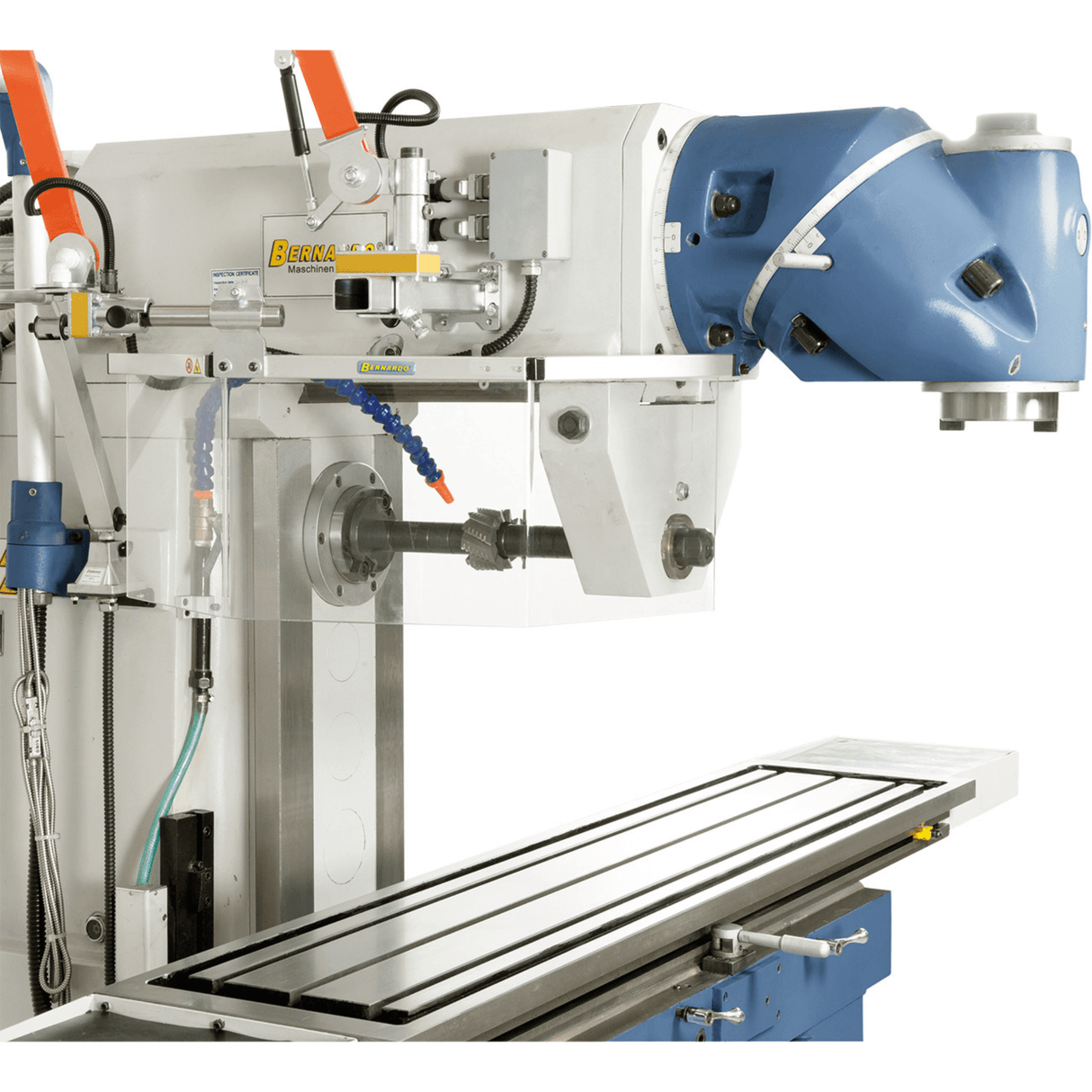 Bernardo UWF 150 Universalfräsmaschine – Spitzenmodell, ISO 50, Doppelspindel, 1650 x 360 mm Tisch, 4-kW-Motoren, 3-Achsen-Digitalanzeige