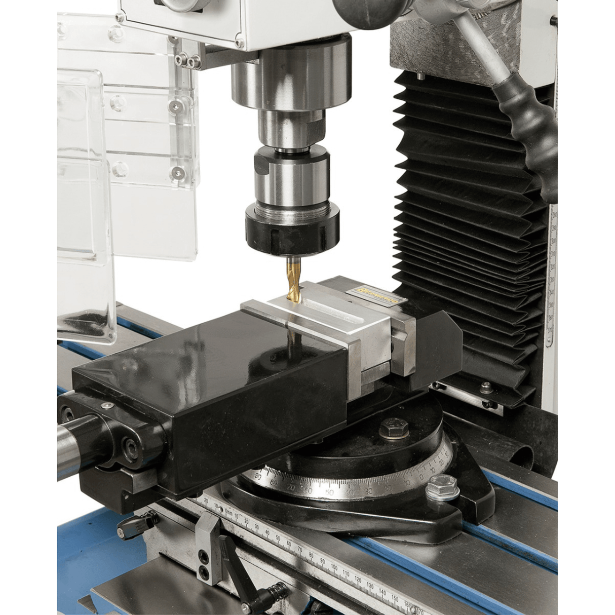 Bernardo KF 25 D Vario Bohr- und Fräsmaschine mit 3-Achs-Digitalanzeige DT 40 und variabler Drehzahlregelung