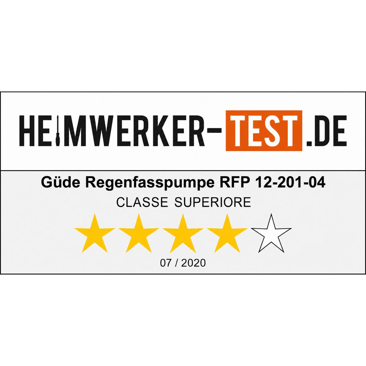 Güde Akku-Regenwasserzisternenpumpe RFP 12-201-04