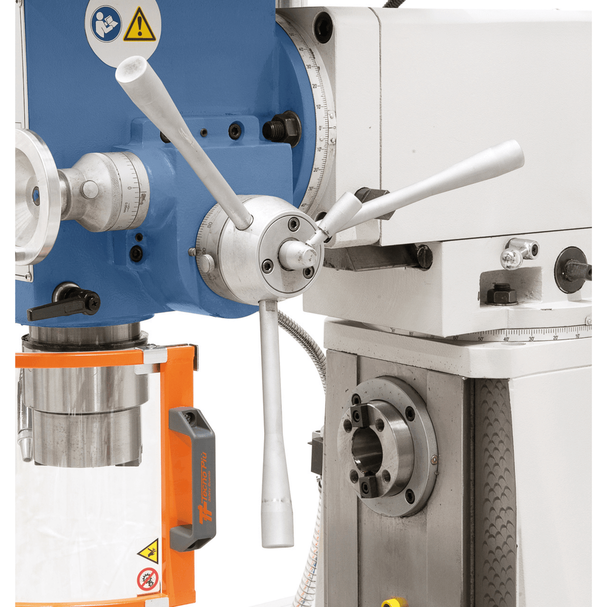 Bernardo UWF 80 E Vario Universalfräsmaschine – ISO 40, Vertikalspindel mit variabler Drehzahl (Delta-Frequenzumrichter), 3-Achsen-Digitalanzeige ES-12 H