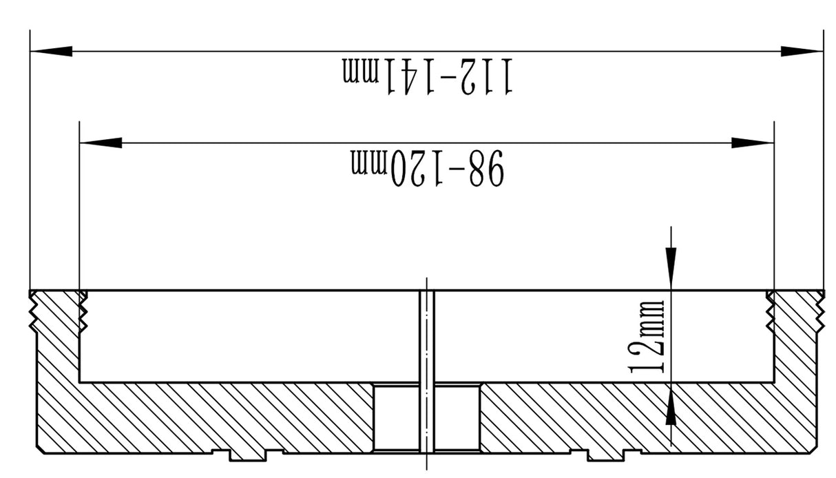 Bernardo Drehbankfutter Schwalbenschwanzbacken für M115-Futter